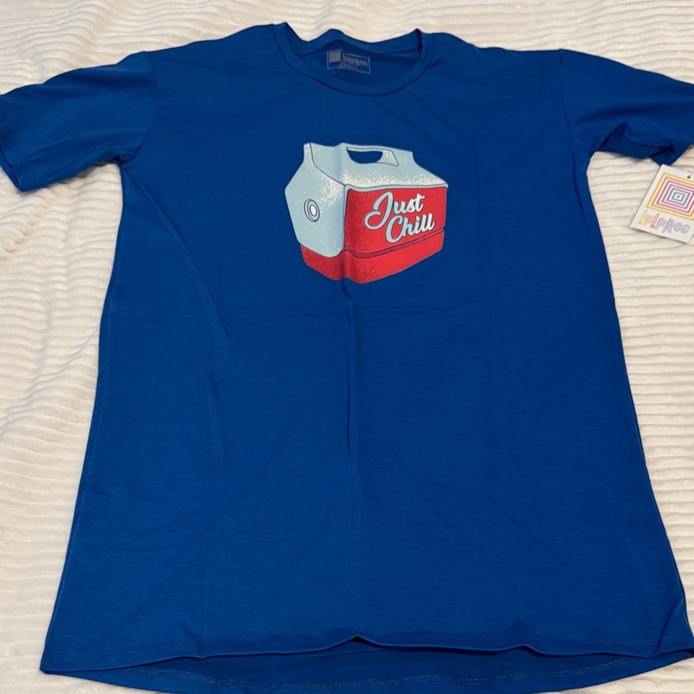 Chill out cooler Vibrant Blue T-Shirt Men’s Sz XS